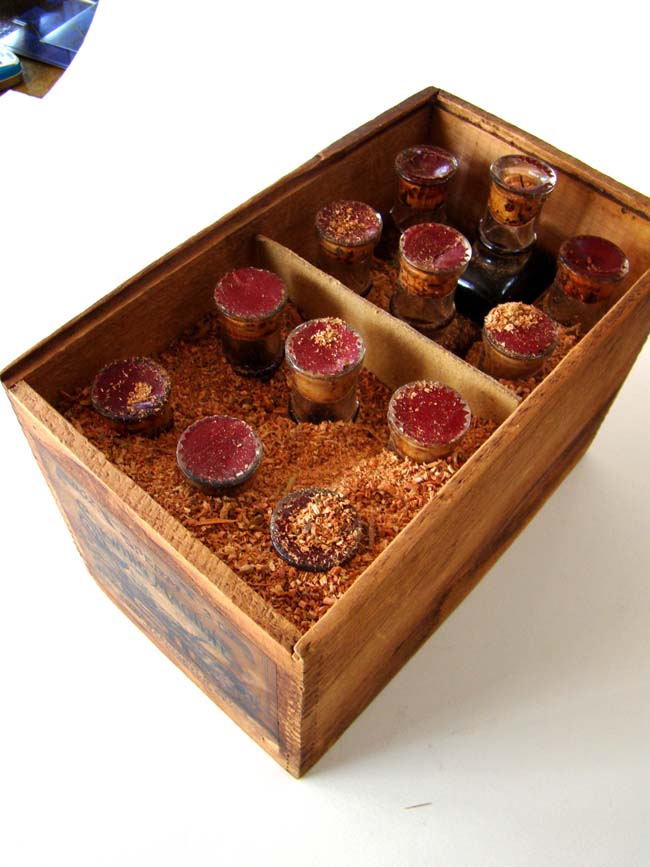 A RARE untouched case of 12 bottles of Sperm Sewing Machine Oil circa 1890-1910. — image 2